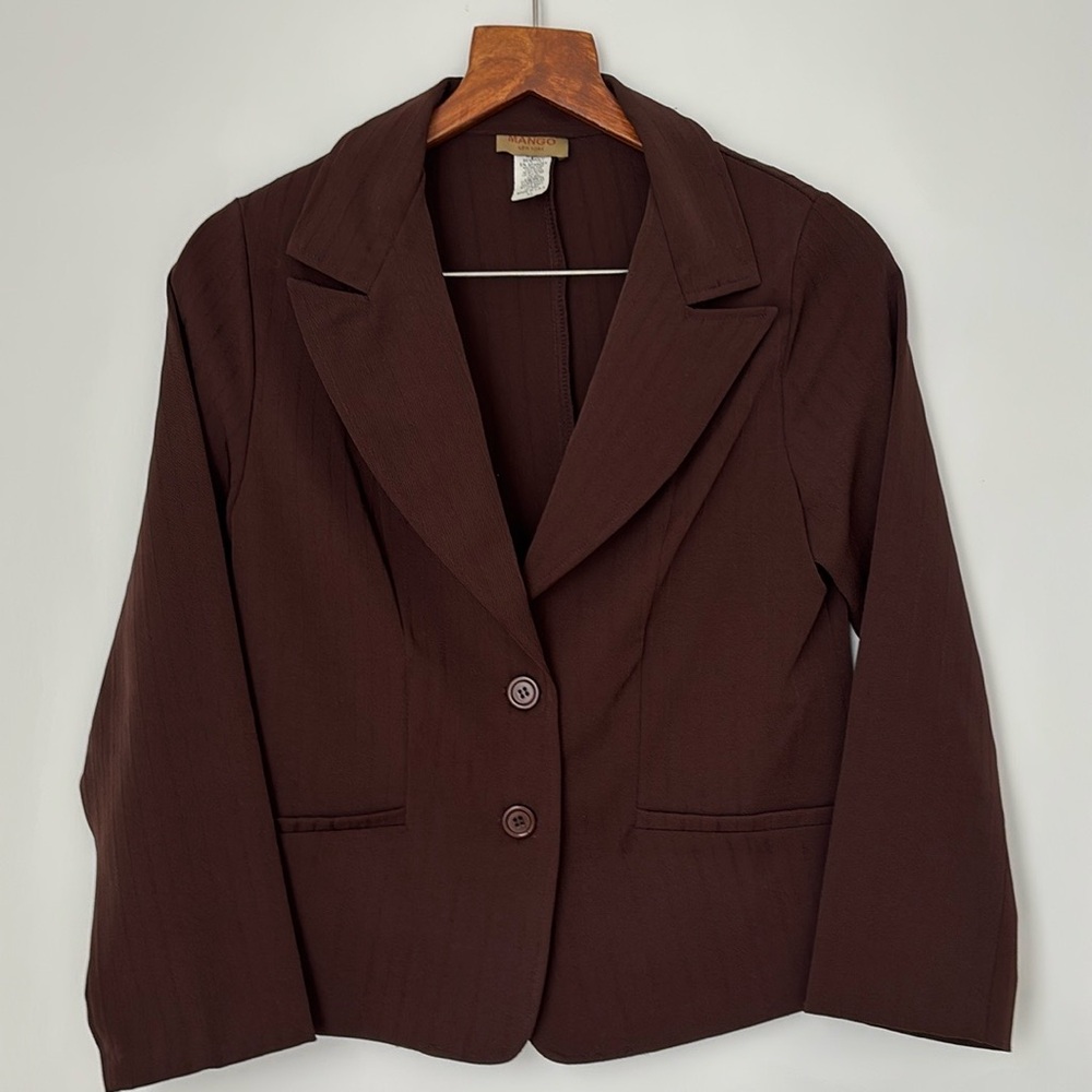 Mango Chocolate Brown Blazer